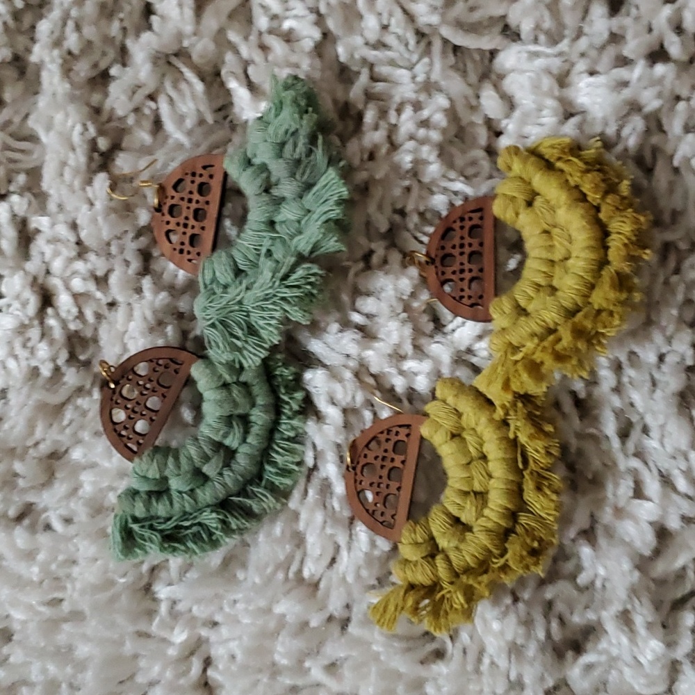 Macrame Earrings (2 sets)